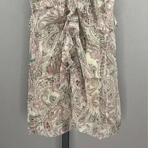NEW Juicy Couture Dress Womens 4 pink tan paisley floral silk designer - Picture 3 of 10